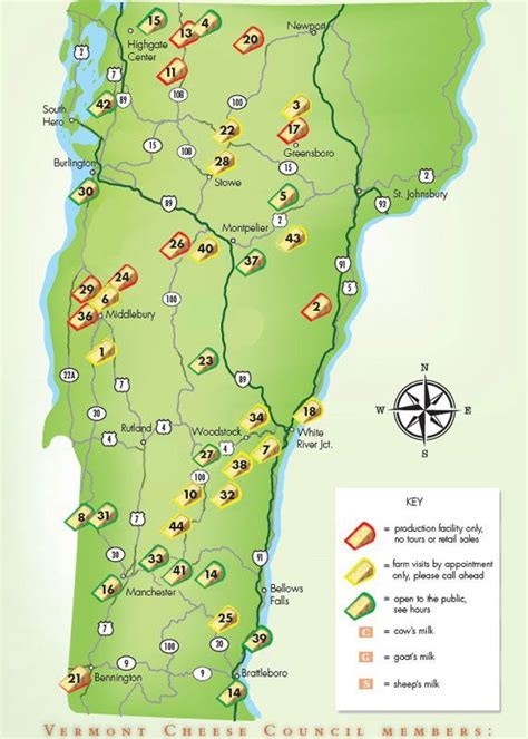 Vermont Cheese Trail Map Vermont Vacation Vermont Travel Fun