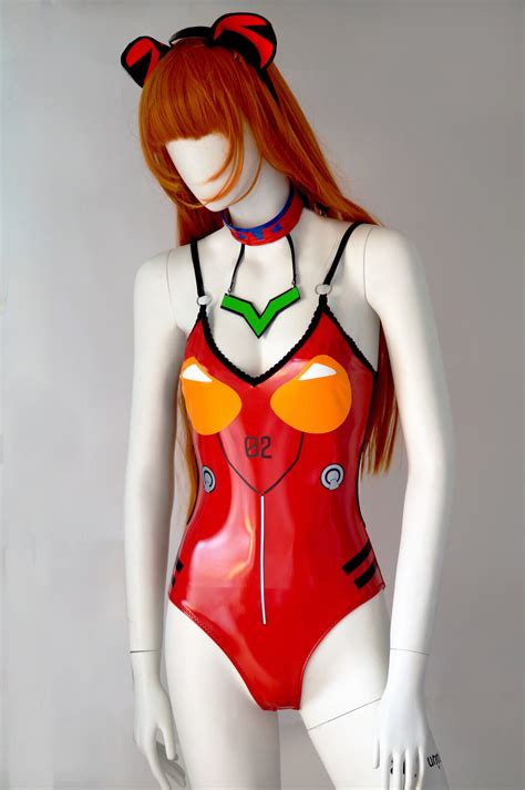 Asuka Langley Bodysuit Cosplay Cadeau Maillot De Bain Sexy Etsy