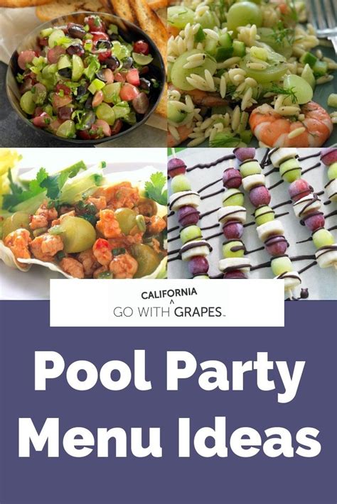 Pool Party Menu Ideas In 2021 Pool Party Food Dinner Party Recipes