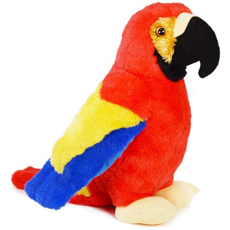 Papaya The Parrot 12 Inch Stuffed Animal Plush Macaw Bird By Tiger