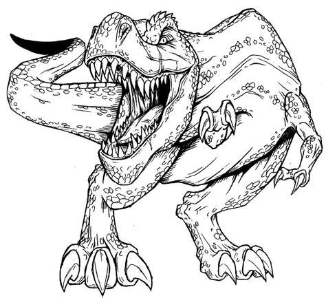 Coloriage A Imprimer Dinosaure T Rex Bouche Coloriage Az Coloriage