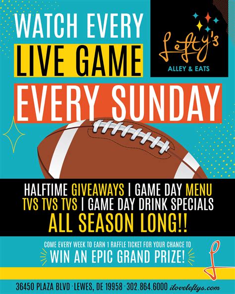 Sunday Game Day At Leftys Rehoboth Beach Resort Area