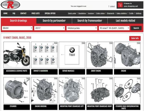 Bmw Motorcycle Parts Catalogue Double R Parts Professionals Only