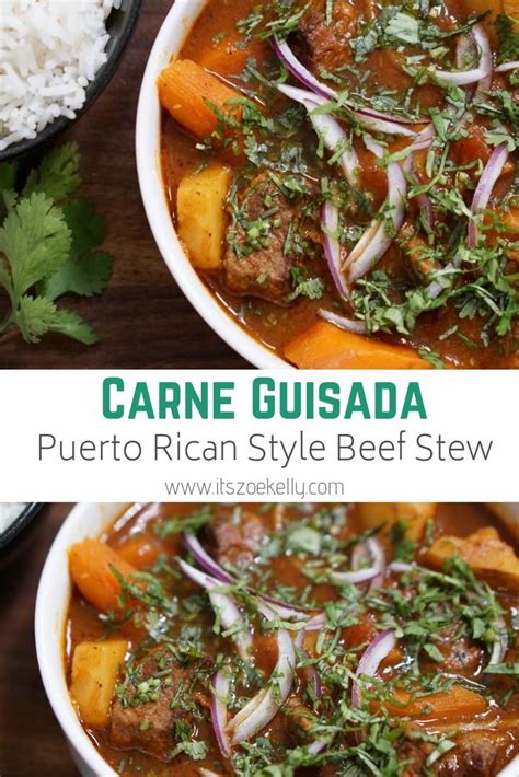 These breakfast foods help to show some of the culture and flavoring of puerto rico and are sure to delight your senses while visiting the country. Puerto Rican Style Beef Stew (With images) | Easy dinner ...