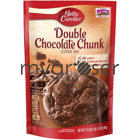 Betty Crocker Double Chocolate Chunk Cookie Mix 175oz Mygroser