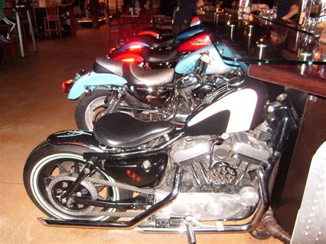 Here you can shop for the perfect bar stool by seat movement. Motorcycle bar stools at Wicked Wheel | Panama City Beach