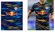 camisetas y tipografias vectorizados: RB Leipzig 2021-22 Nike Away Kit
