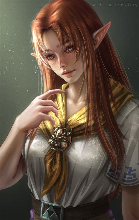 Malon The Legend Of Zelda And More Drawn By Icezimy Danbooru