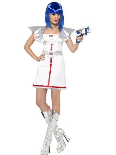 Adult Spacegirl Fancy Dress Costume Astronaut Space Cadet Ladies Womens Female Ebay