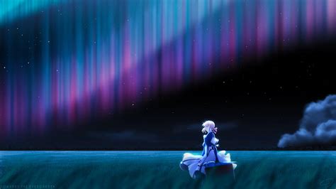 無料ダウンロード アニメ アニメの女の子 バイオレットエバーガーデン ショートヘア ブロンド 風景 夜空 星 傘 夜 アートワーク Hdデスクトップの壁紙