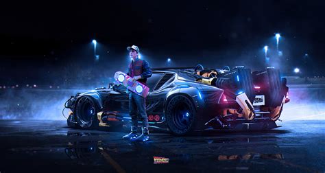 A Cool Back To The Future Image Using Modern Car Credit To Khyzyl