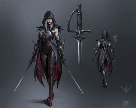 Artstation Paragon Skin Concepts Yang J Female Armor Fantasy Female