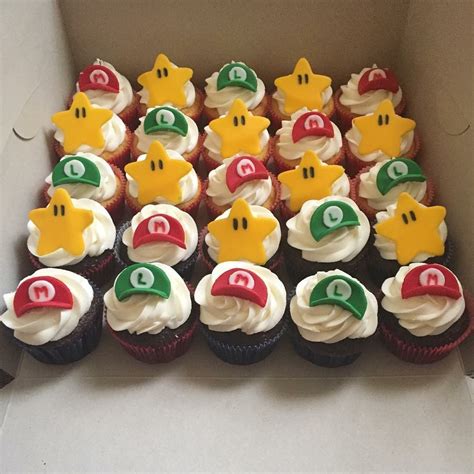 Oh, and also share with the rest of us. Super Mario Cupcakes | Super mario birthday party, Mario birthday party, Super mario birthday