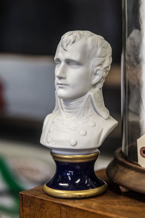 Vintage Parian Ware Bust Of Napoleon Bonaparte By Kpm Statuette Sits