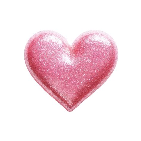 Pink Glitter Heart Outlined Pink Glitter Shimmer Png Transparent