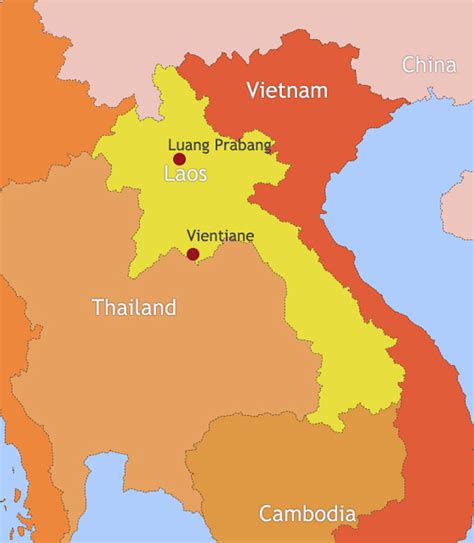 Maps Of Laos Laos Tourist Maps And Guide