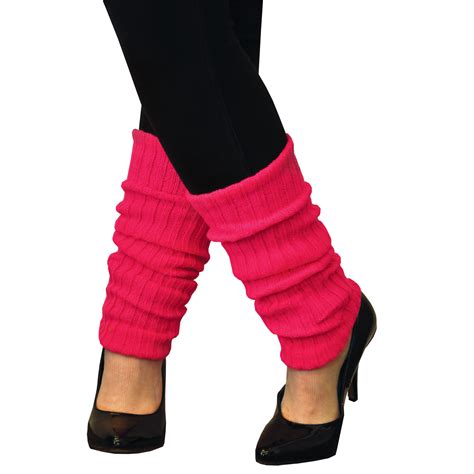 Leg Warmers Adult Neon Pink Costume Accessory