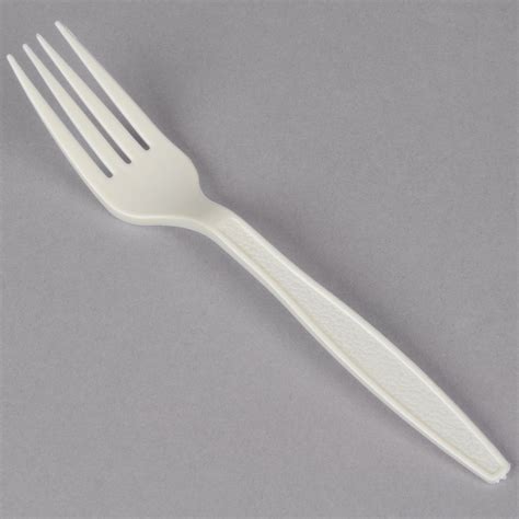 Visions Beige Heavy Weight Plastic Fork 1000case