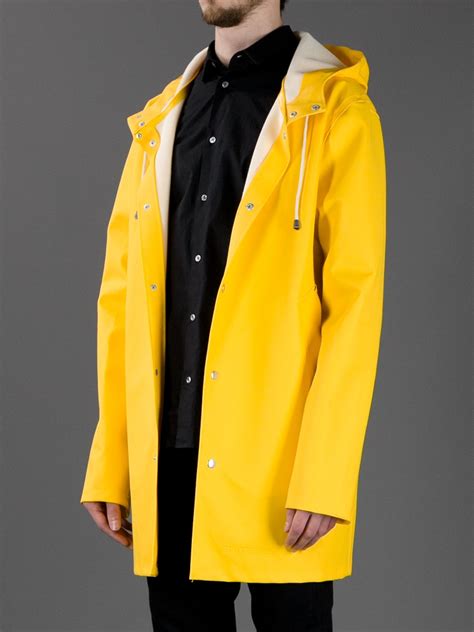 Stutterheim Stockholm Raincoat In Yellow For Men Lyst
