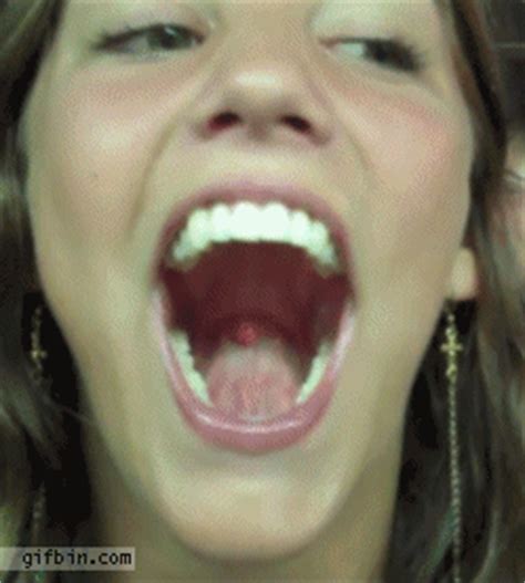 Girl Swallows Tongue Best Funny Gifs Updated Daily