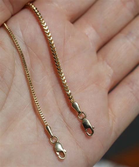 Foxtail 14k Gold Chain Necklace