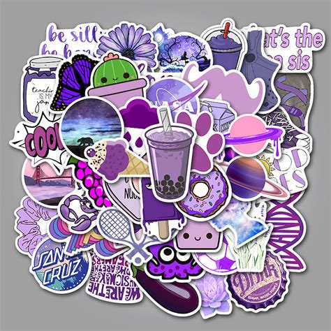Purple Aesthetic Random Sticker Set