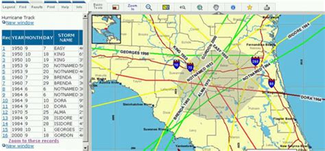 Florida Hurricane Track History Map Noredsheet