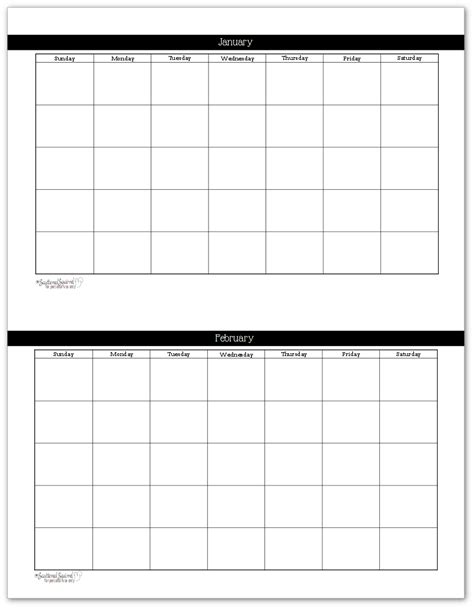 Undated Monthly Calendar Calendar Printable Week