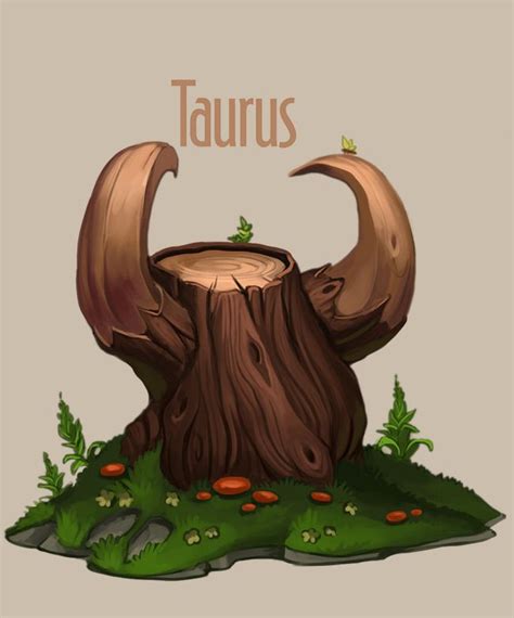 Amazing Trees Zodiac On Behance Taurus Art Taurus Bull Zodiac Signs