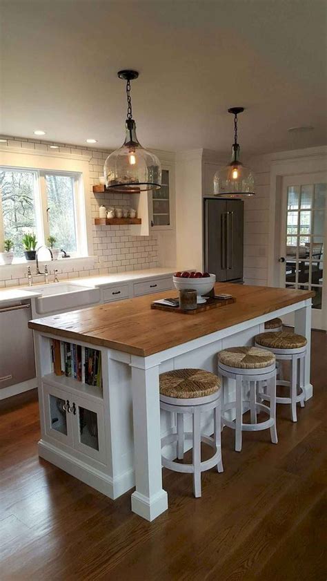 50 Best Modern Farmhouse Kitchen Island Decor Ideas Kitchen Island