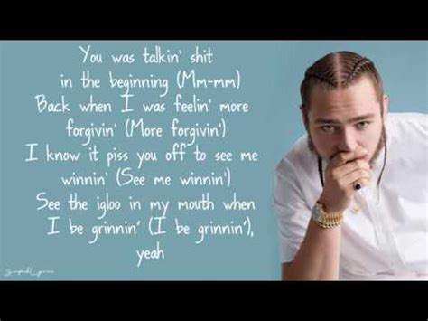 Post Malone Wow Lyrics YouTube Music