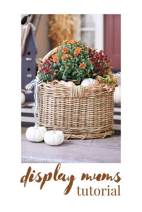Fall Mum Display Ideas Front Porch Happy Happy Nester