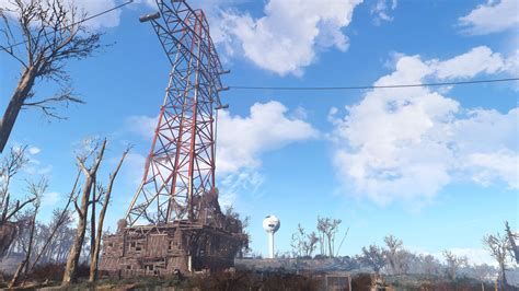 Papel De Parede Videogames Torre Cair Fallout 4 Eletricidade
