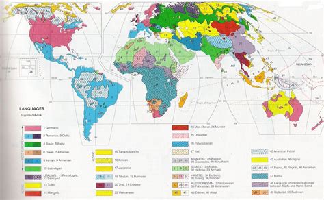 Languages Of The World Map