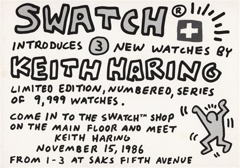 Keith Haring Keith Haring Poster 1986 Keith Haring Swatch Watches