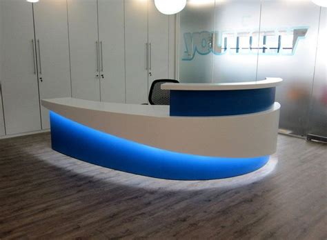 Modern Front Desk Reception Mobile Shop Pharmacy Store Checkout Counter