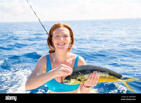 Woman Fishing Bikini Hi Res Stock Photography And Images Alamy