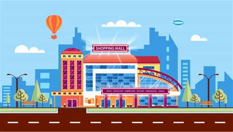Best Shopping Mall Illustrations Royalty Free Vector Graphics And Clip