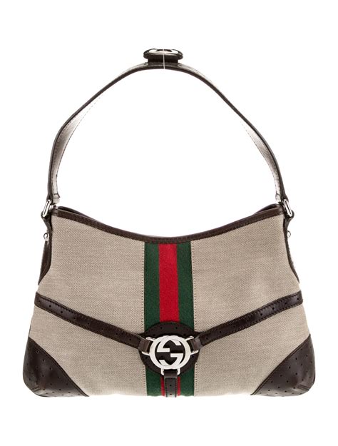 Gucci Gg Web Reins Hobo Brown Shoulder Bags Handbags Guc1390029