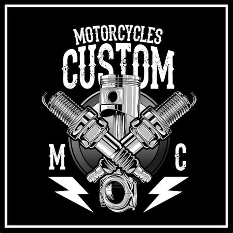 Premium Vector Motorcycles Custom Logo