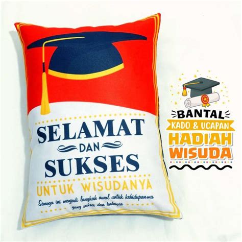 Jual Kado Hadiah Wisuda Tema Merah Putih Di Seller Rumah Bantal 123