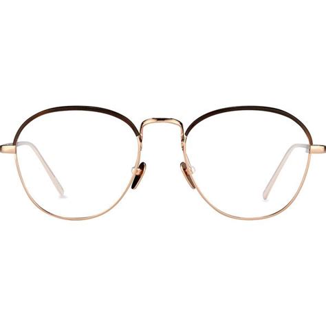 Oval Optical Frames In Rose Gold And Mocha Linda Farrow 610 Liked