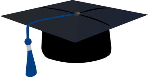 Graduation Hat With Blue Tassle Clip Art At Vector Clip Art