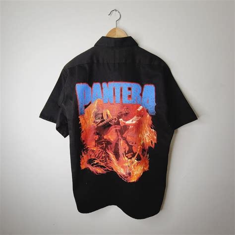 Vintage Original 2001 Pantera Button Up Shirt Grailed