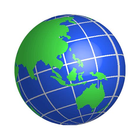 Globe 3d Blue And Green Png Svg Clip Art For Web Download Clip Art