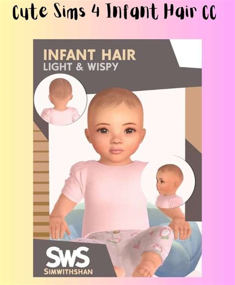15 Cutest Sims 4 Infant Hair Cc 2023 Pigtails Baby Hair Buns And More