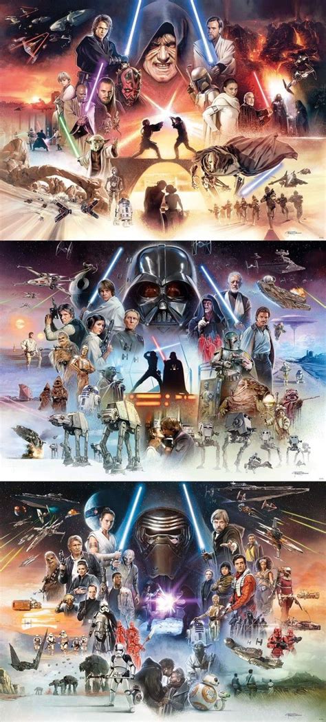 Complete Skywalker Saga Artworks By Brian Rood Starwars Star Wars
