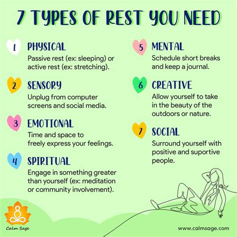 7 Types Of Rest You Need Healthy Coping Skills Mental And Emotional
