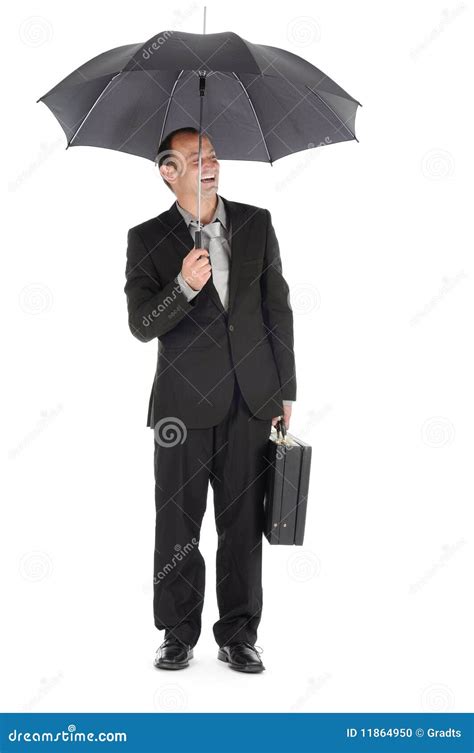 Businessman Umbrella Stock Photo Image Of Winter Protect 11864950