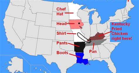 How To Find Kentucky On The Map Chef Hat Head Shirt Pants Boots